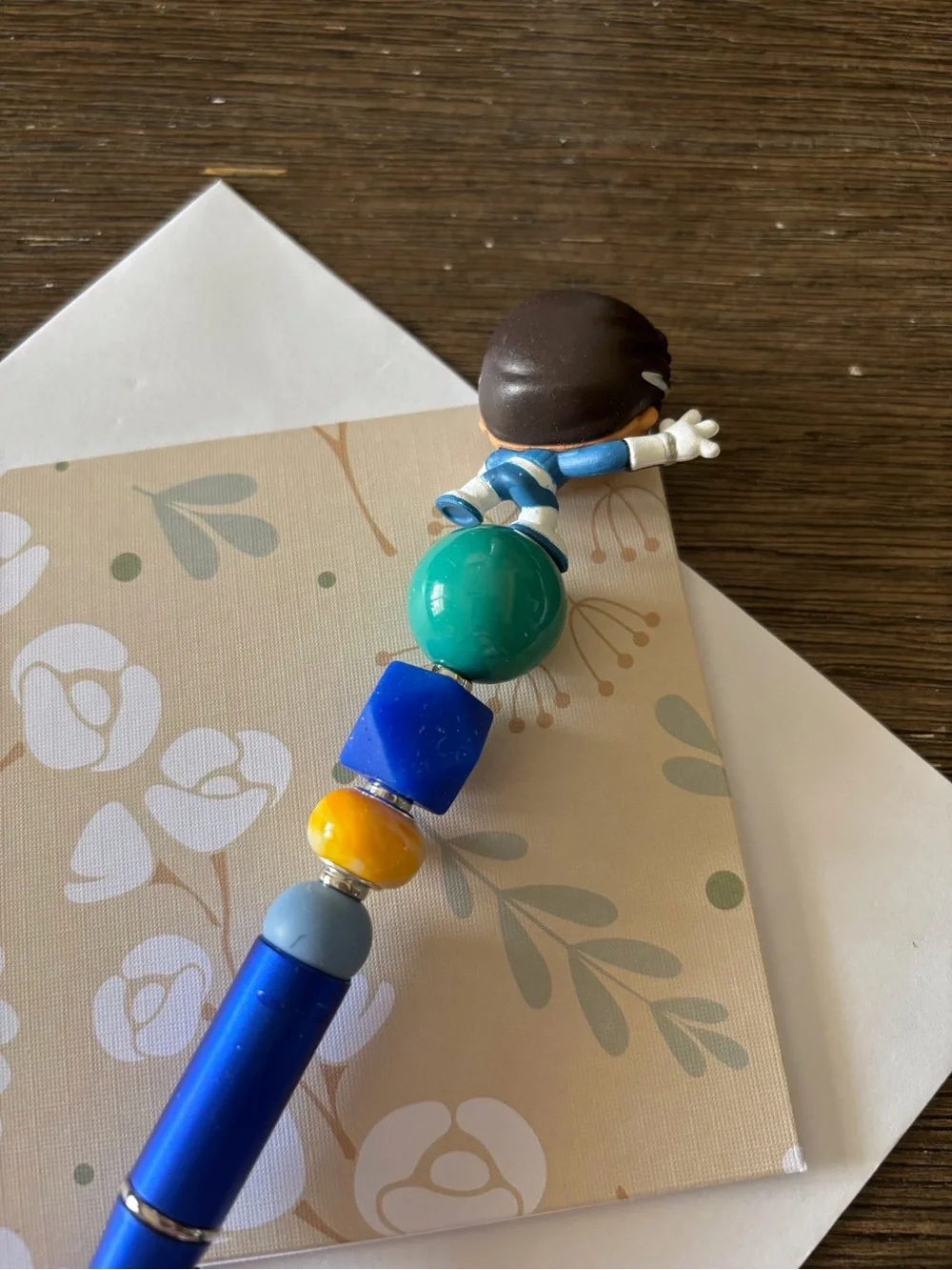 Marvel Doorables: Fantastic 4: Mr. Fantastic handmade beaded pen